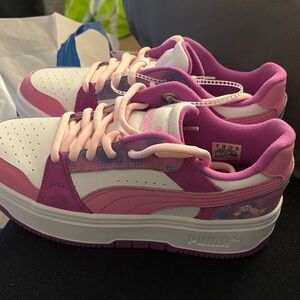 Puma Squishmallows Vibrant Pink and White Sneakers